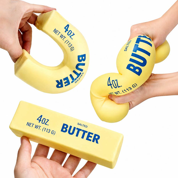 Butter Bar Squishy - Blue Font