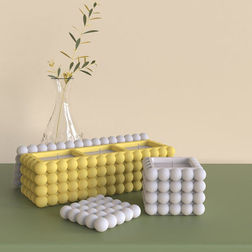 "C20" Candle jar silicone mold