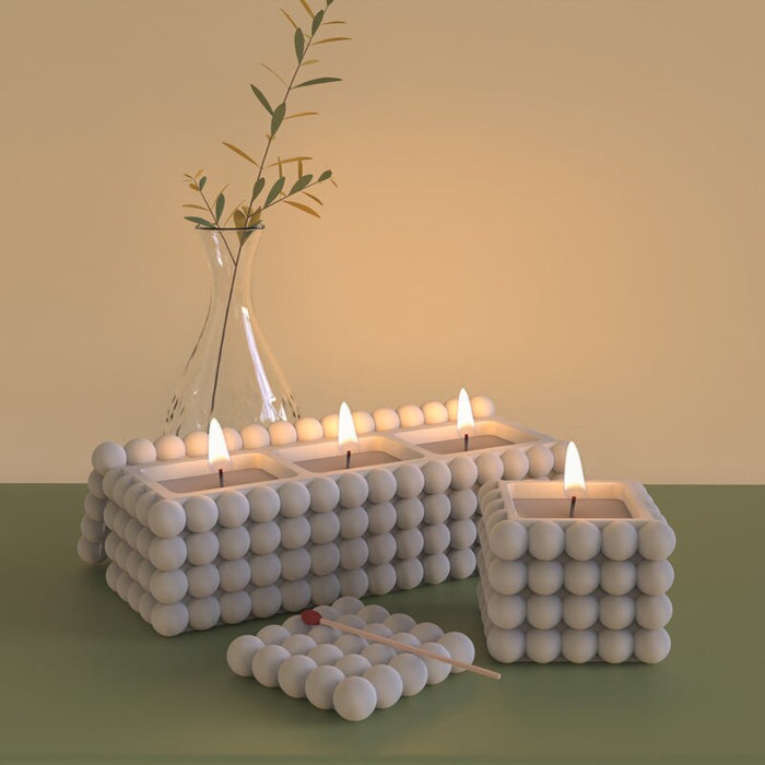 "C20" Candle jar silicone mold