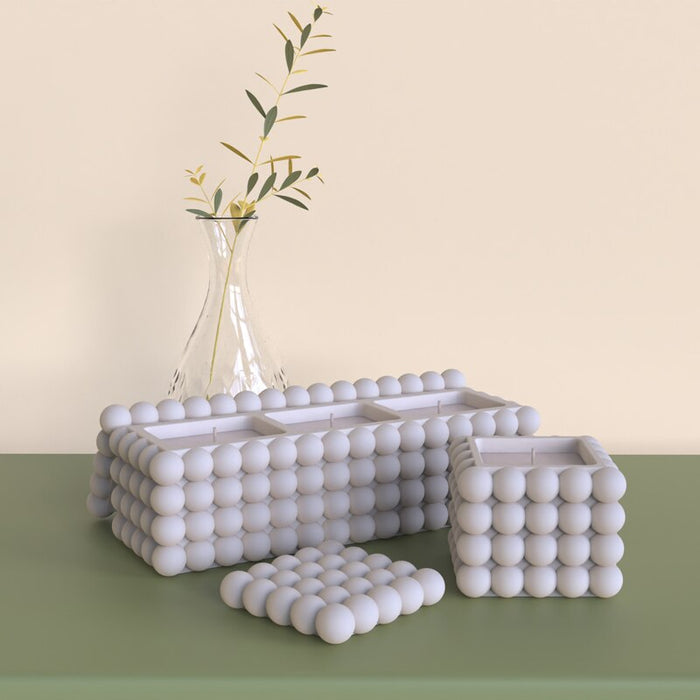 "C20" Candle jar silicone mold