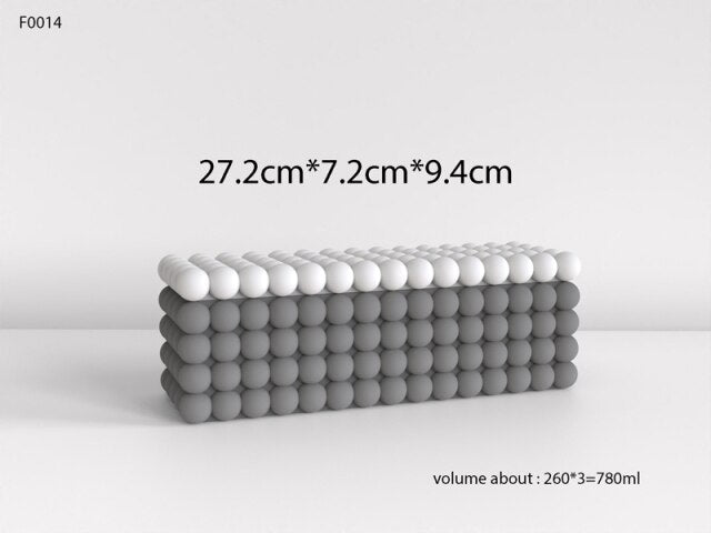 "C20" Candle jar silicone mold