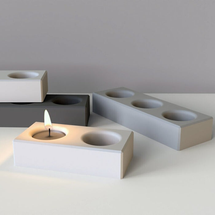 "C42" Candle holder silicone mold