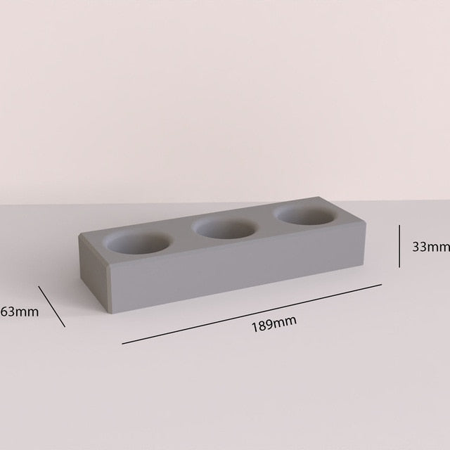 "C42" Candle holder silicone mold