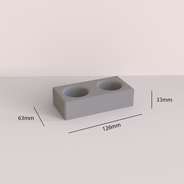 "C42" Candle holder silicone mold