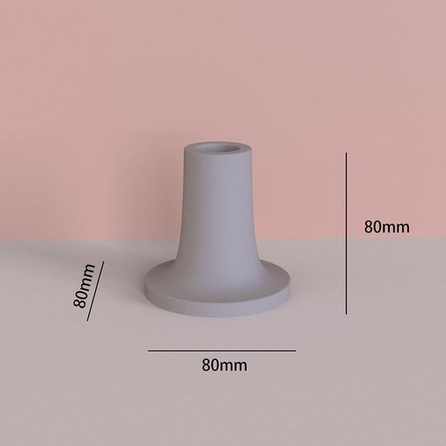 "C56" candle holder silicone mold - madmolds -