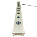 Certified Lights 24-inch white LED light bar with 11 sockets for C9 bulbs, ideal for storefronts and outdoor installations.