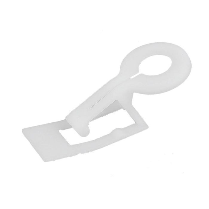 Certified Lights white plastic C9 Original Tuff Clip gutter light hanger with rotating fastener