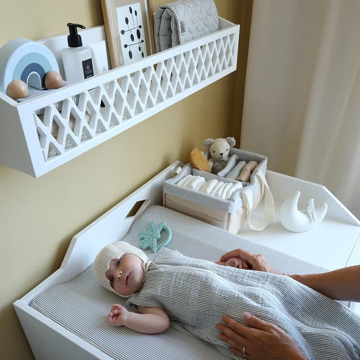 Cam Cam Copenhagen - Nappy Caddy - Classic Stripes Blue - Mabel & Fox