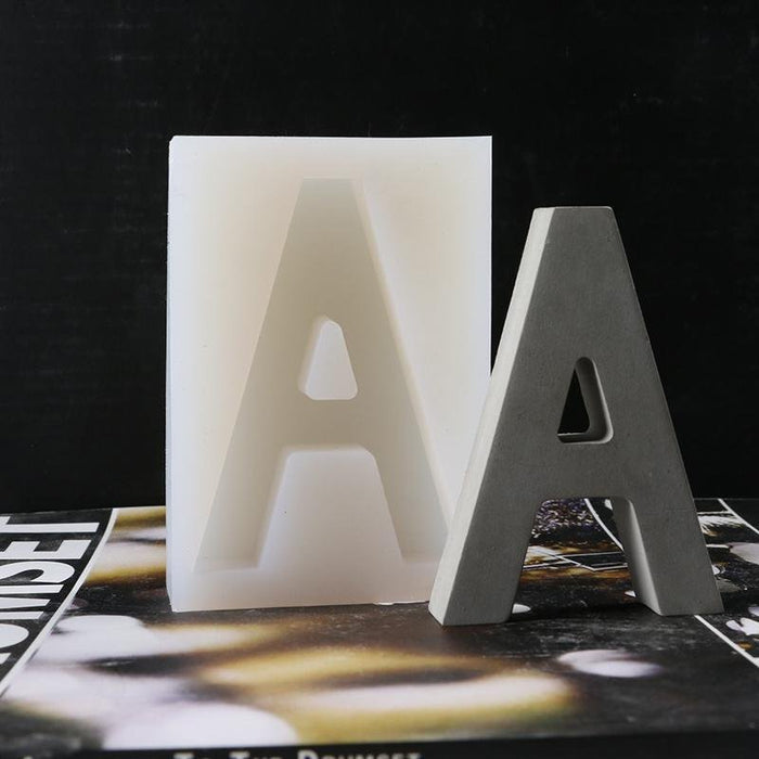 Capital letters silicone mold - madmolds -