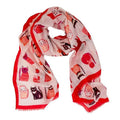 pink cat scarf for summer and spring
