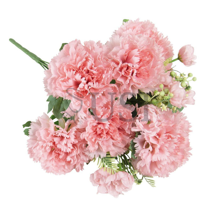 Carnation Flower Bush x10, 18in, Blush Pink