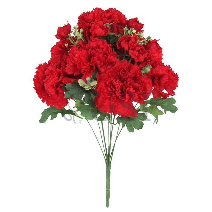 Carnation Flower Bush x10, 18in, Red