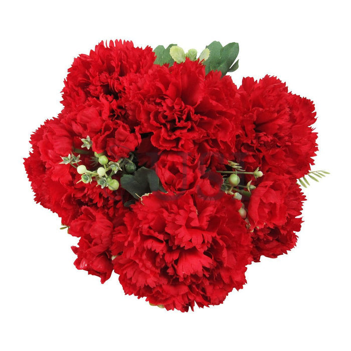 Carnation Flower Bush x10, 18in, Red