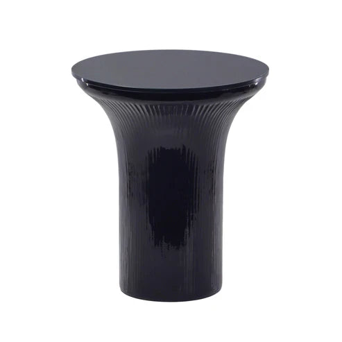 Cassandra Glass Flared Side Table