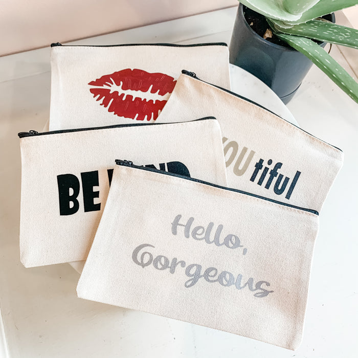Catch-all Canvas Zipper Pouches