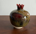 ceramic pomegranate  incense holder, incense cone holder