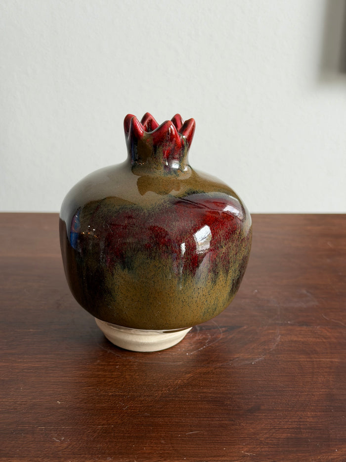 ceramic pomegranate  incense holder, incense cone holder