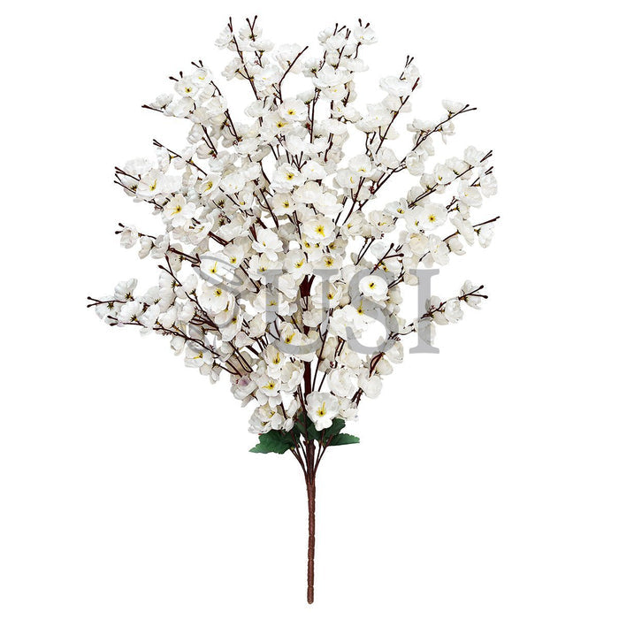 Cherry Blossom Flower Bush x30, 39in, Cream White