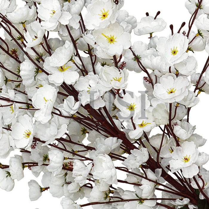 Cherry Blossom Flower Bush x30, 39in, Cream White