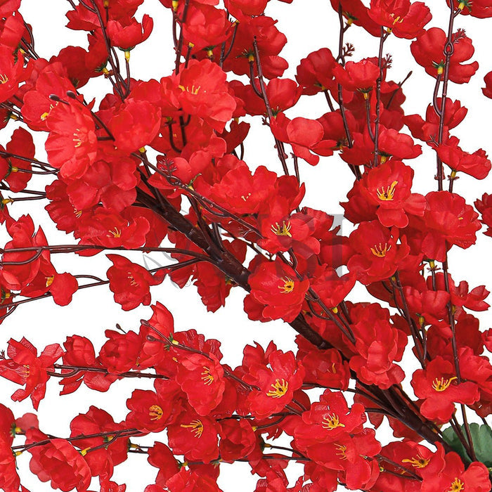 Cherry Blossom Flower Bush x30, 39in, Red