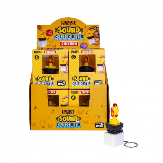 Chicken Fidget Clicker Keychain