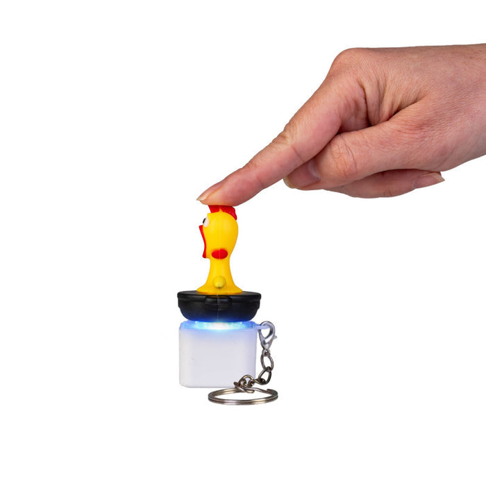 Chicken Fidget Clicker Keychain