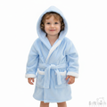 Children's Blue Coral Fleece Hooded Robe - 2/6 Years - FBR17-B