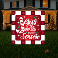 Christian Christmas Yard Sign – Jesus Is the Reason | Lighted Outdoor Holiday Sign | Religious Lawn Decor with Scripture-Inspired Message