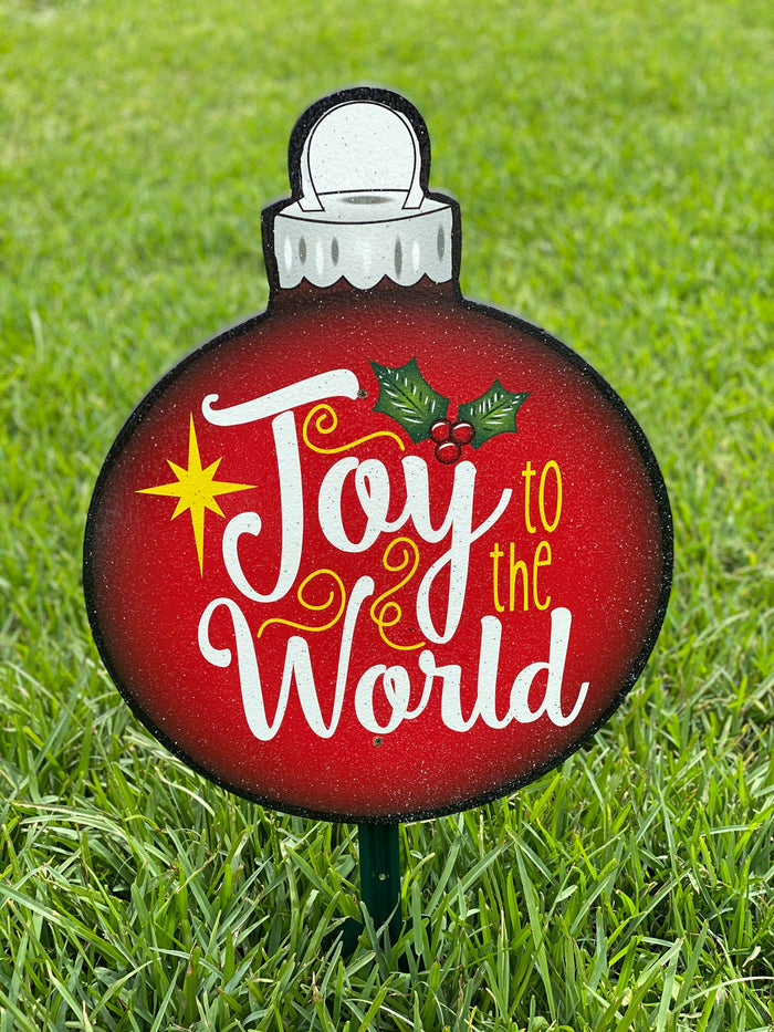 Christmas Bulbs yard Art Signs-3FT Tall