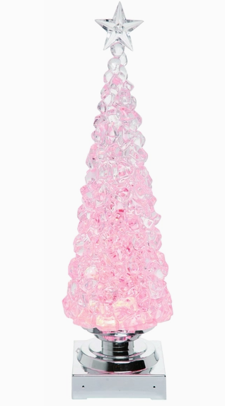 Christmas Light Up Ice Cube Shimmer Tree