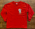 Christmas T-shirt - Kids - Youth - White Santa Squirrel on left chest