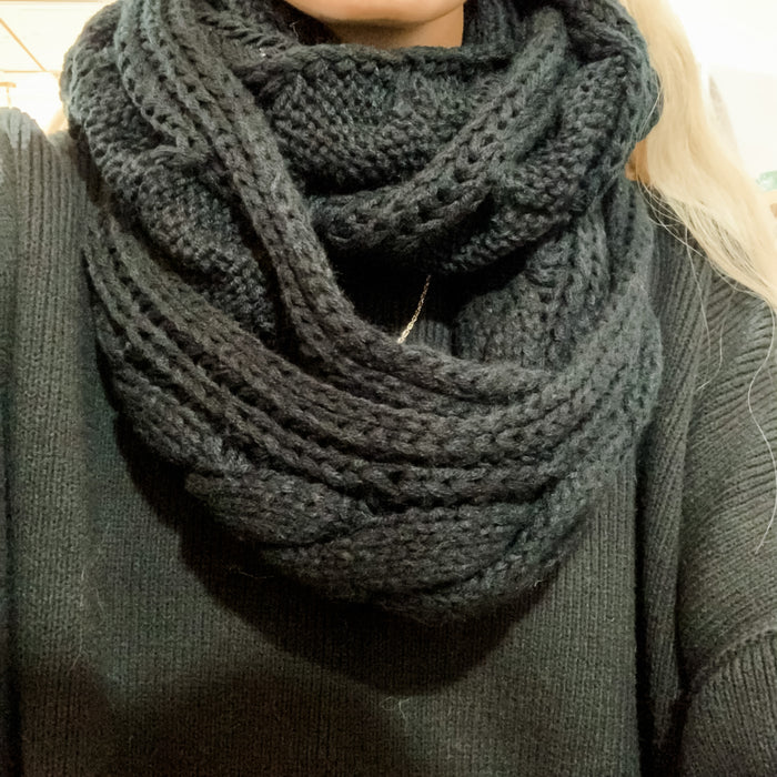 Chunky Knit Infinity Scarves