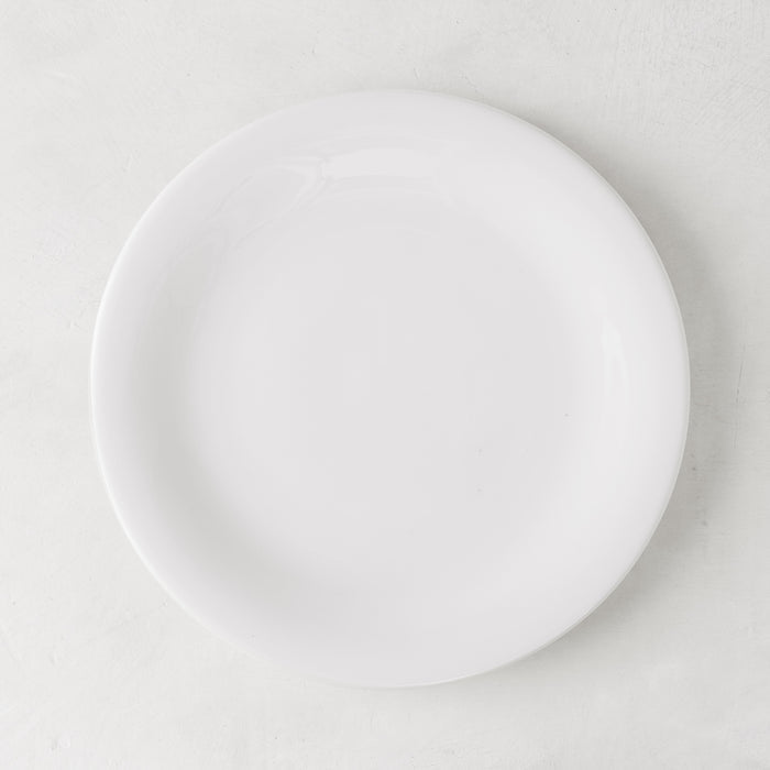 HG City White Porcelain Salad Plate, 8.5" diameter, modern aesthetic.