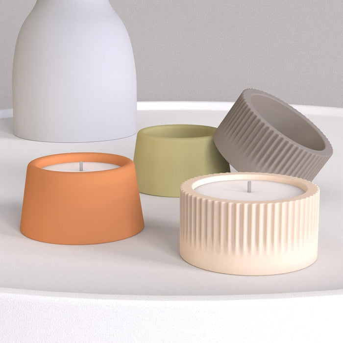 "CJ14" Candle jar silicone mold