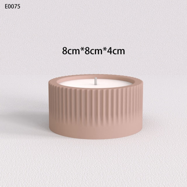 "CJ14" Candle jar silicone mold