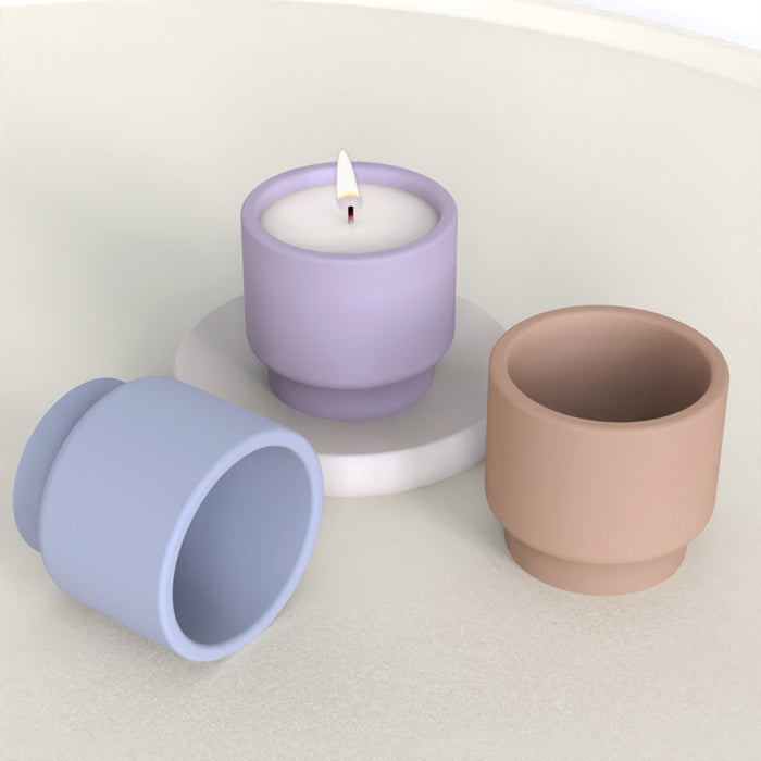 "CJ21" Candle jar silicone mold