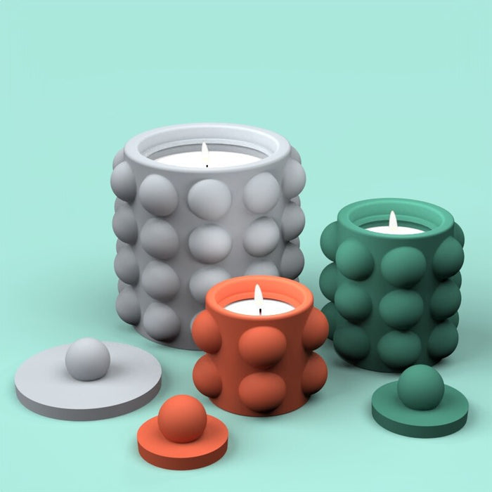 "CJ26" Candle jar silicone mold