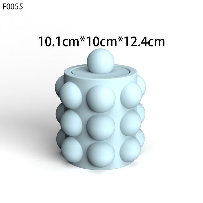 "CJ26" Candle jar silicone mold