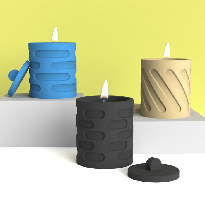 "CJ90" Candle jar silicone mold