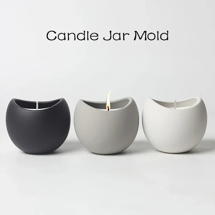 "CJ92" Candle jar silicone mold
