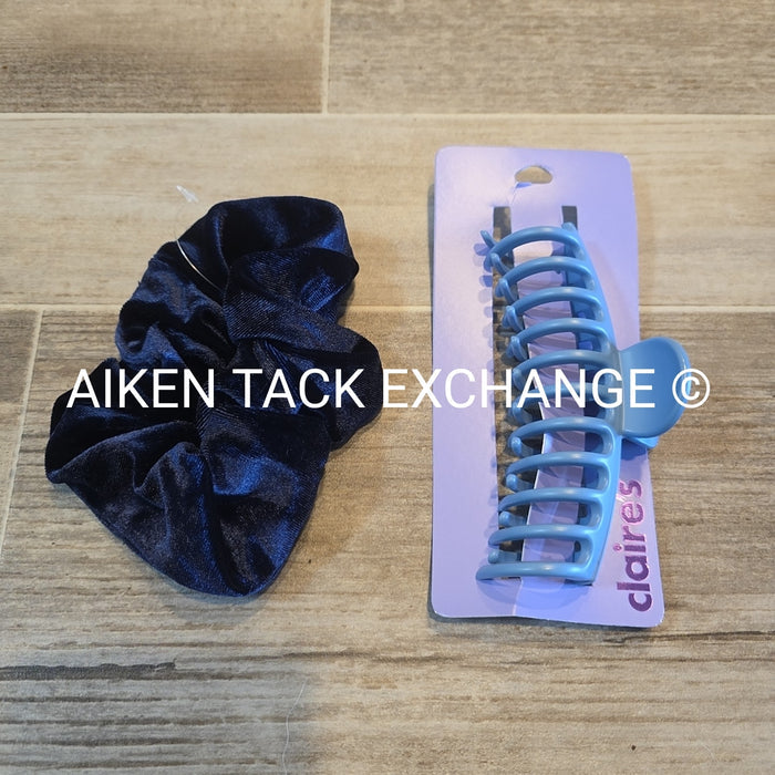 Claire's Hair Bundle - 1 Claw Clip, 1 Scrunchie