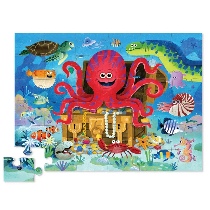 Classic Floor Puzzle Octopus Treasure 36 Piece