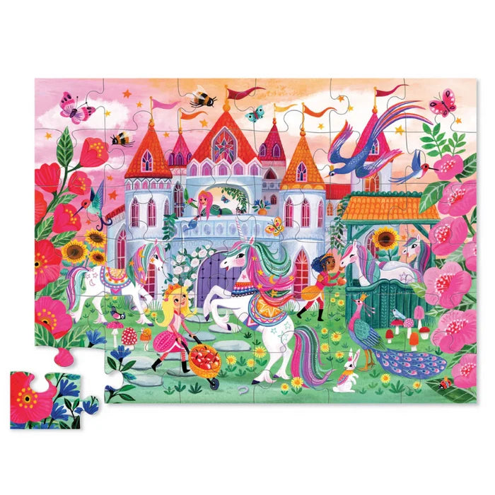 Classic Floor Puzzle Unicorn Castle 36 Piece