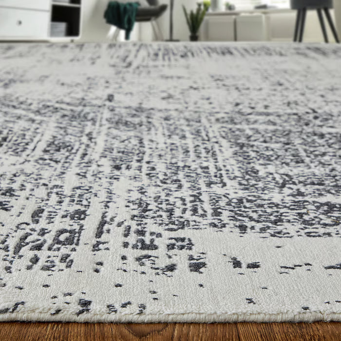 Coda Lifestyle Rug- Charcoal Black/White