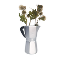 Coffee Pot Vase Silver 16cm