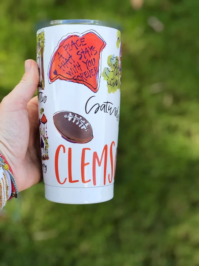 Collegiate Tumbler -Clemson