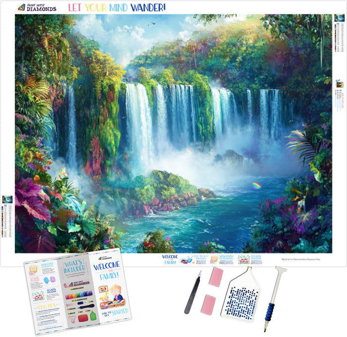 Colorful Cascades of Iguazu Falls