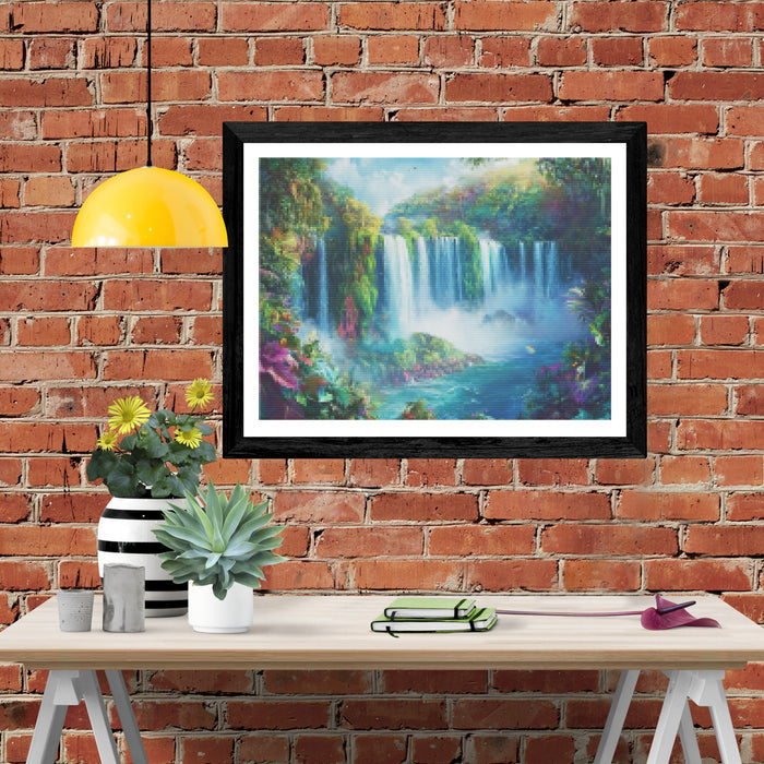Colorful Cascades of Iguazu Falls