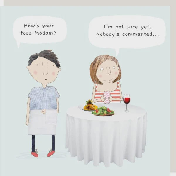 rosie made a thing comments card
