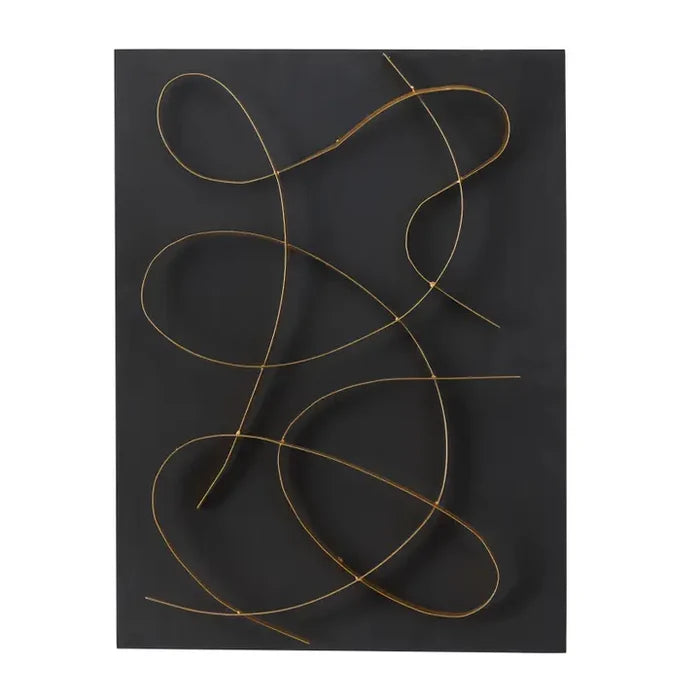 Contemporary Black Metal Wall Decor